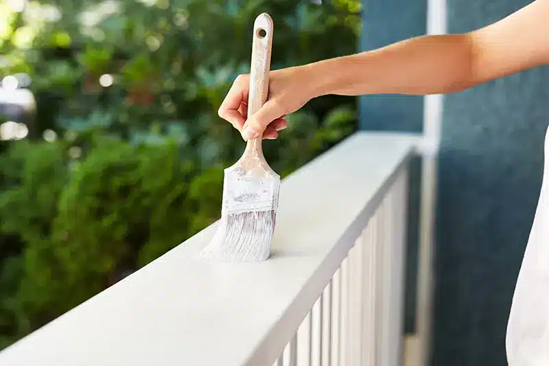 Dr. Paint deck painters at work