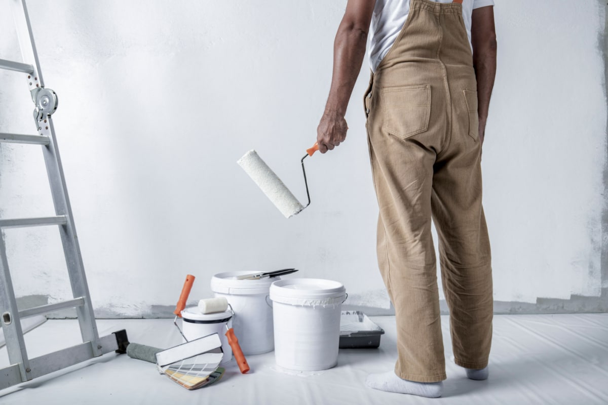 Dr. Paint interior painters refreshing a Palm Coast living space